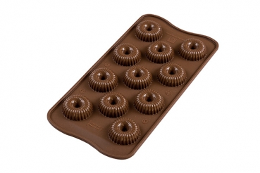 Silikonform für Schokolade - Choco Crown